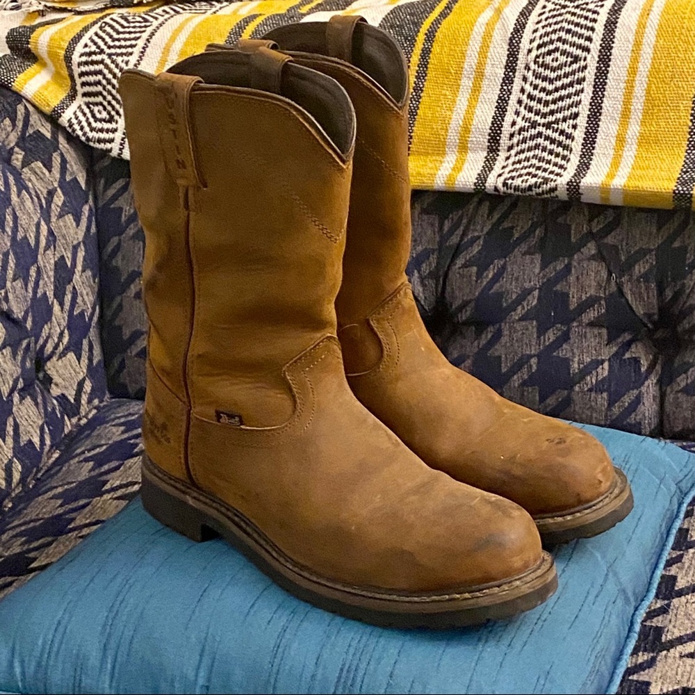 Justin Brown Waterproof Steel Toe Work Boots